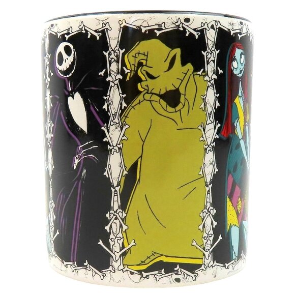 Nightmare Before Christmas Ceramic Mug Featuring Sally Jack & Oogie Boogie 14 oz - Picture 2 of 10